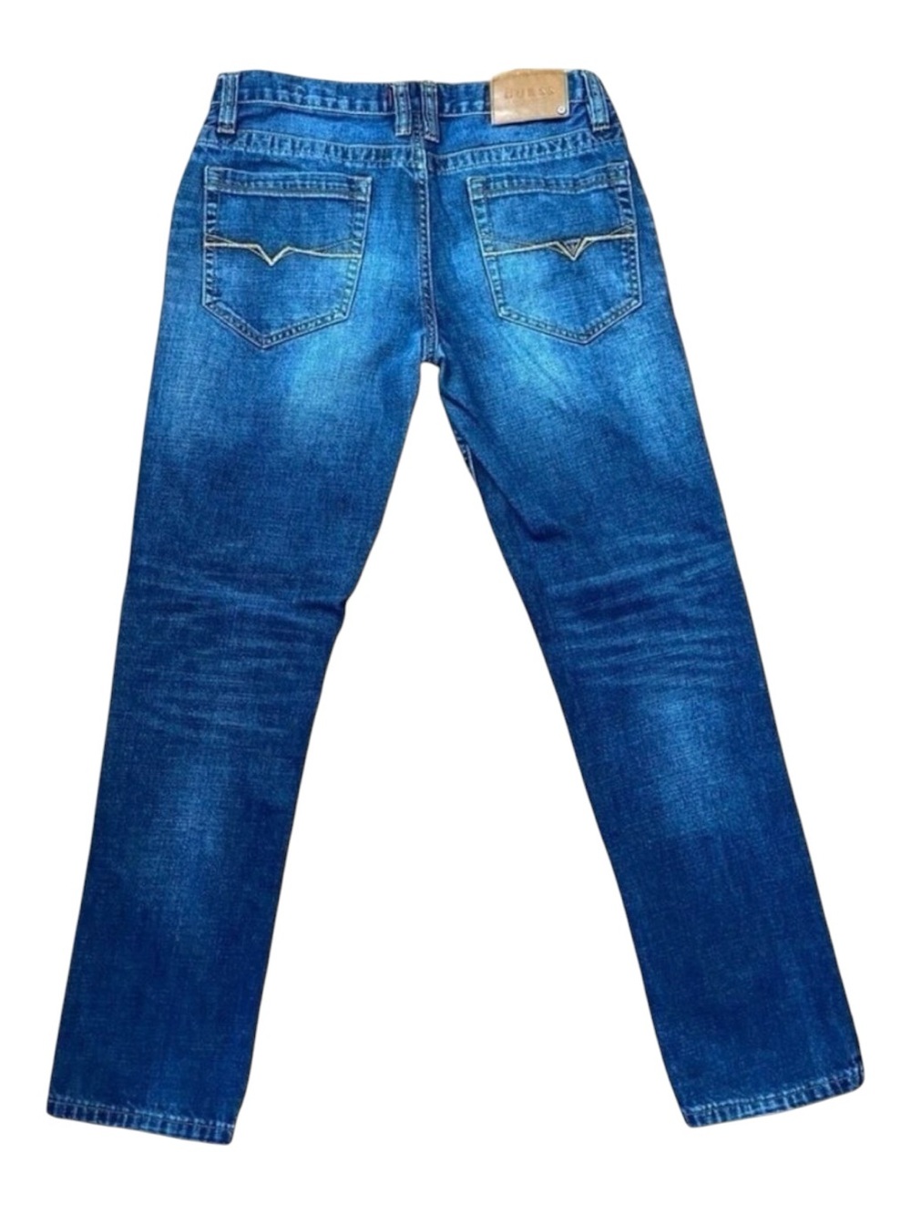 GUESS men jeans Halsted fit size 32 medium rise tapered slim denim 100% cotton